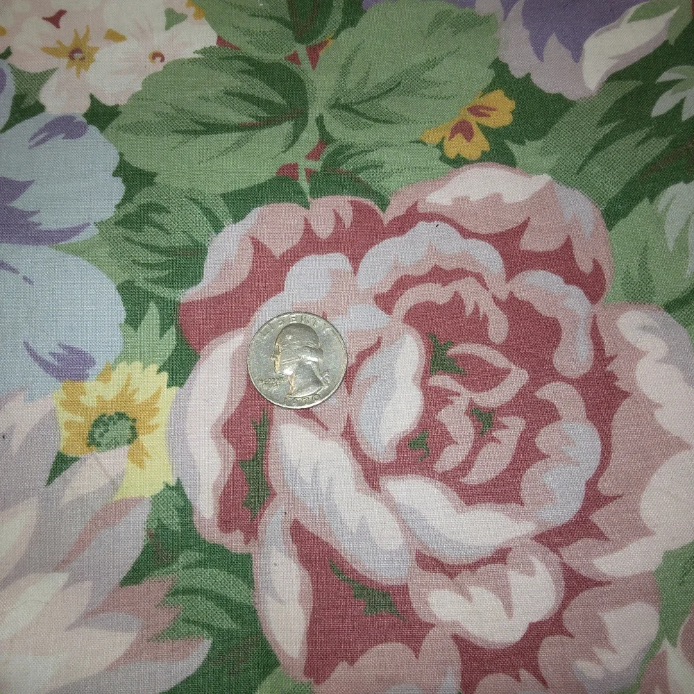 FABRIC Large Floral Light Upholstery fabric Jay Yang Designs, 5 yd